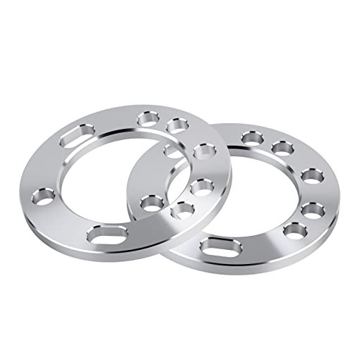 KSP 12mm Universal Wheel Spacers CNC Machined Competible with D-o-d-g-e F-o-r-d C-h-e-v-y GMC with 5&6 Lugs,Work on 5x135 5x5.5 6x135 6x5.5 SUV Pickup,（1/2" Thickness）