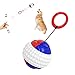 Eastlion Chien Jouet Balle,Chien de Jouet de en Caoutchouc Naturel,ø 6 cm Balle avec Corde pour Chien,Jouet à mâcher pour Grand & Petit Chien Balle pour Chien-Bleu