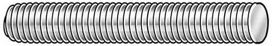 Fully Threaded Rod, 3/8"-16, 2 ft, Steel, Grade 2, Hot Dipped Galvanized Finish