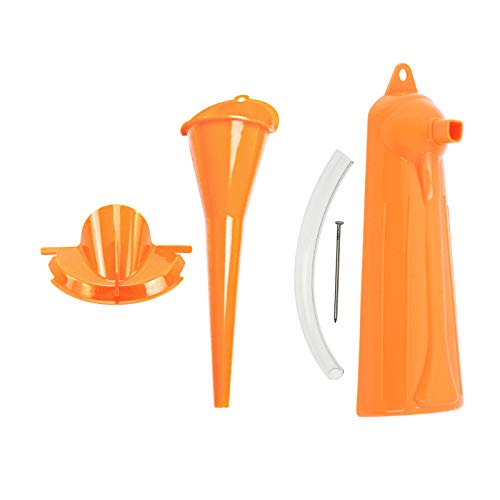 HDBUBALUS Lot de 3 entonnoirs de vidange pour carter de moto - Sans gouttes - Pour Harley Sportster XL883 Breakout FXSB Touring Softail Dyna - Orange Cover