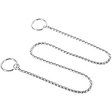 🐶Esta cadena para perros adecuada para el uso diario, reuniones, vacaciones, fiestas y otras ocasiones. Collar de cadena de estrangulamiento para perros de acero inoxidable, collar de cadena de metal para cachorros, gargantilla para caminar para entrenamiento de mascotas