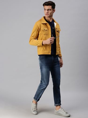 Image of SHOWOFFFF Men Solid Pullover Sweatshirt | High Neck Full Sleeves Cotton Sweatshirt's for Mens | Slim Fit Regular Length Sweatshirts for Men's