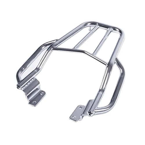 Motorrad Gepäck Rack Hinten Seite Sattel Tasche Box Motorrad Hinten Gepäck Rack Träger Für Fazer Für YS125 Für YS150 Für YS250 Für YBR125 Motorrad Zubehör(Silber)