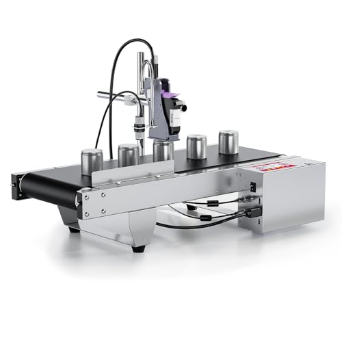 TIJ228 Inkjet Coding Machine with Mini Conveyor Belt, 2-12.7mm...