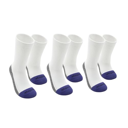 Transmet Crew Socks: Mixed Pair for Partial-Foot Amputees (1 Transmet Sock, 1 Standard Sock Per Pair) (3pk)