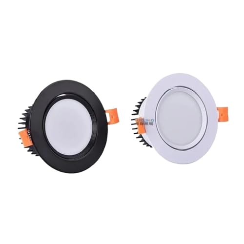 Spot encastré LED COB tricolore changeable 20W blanc pour plafond