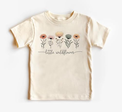 Voila Print Little Wildflower Baby Bodysuit, Baby Shirt, Toddler Sweatshirt - Boho Girl Flower Outfit, Cute Nature Clothes2