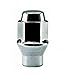 White Knight 7850-4 Chrome M14 x 2.00 ET Bulge Lug Nut, 4 Pack