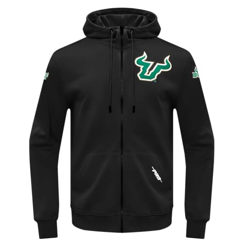Image of Pro Standard Mens College Classic Chenille Cotton Double Knit Full Zip Hoodie