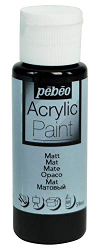 PEBEO 97817 ACRYLIC 59ML MATT BLACK, 3.3 x 3.3 x 10 cm