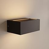 Aplique exterior rectangular fabricado en aluminio, de diseño moderno y elegante, con casquillo R7S (bombilla no incluida). Iluminación up & down, gracias a sus difusores en cristal la luz se distribuye de manera uniforme, son perfectos para complementar ambientes contemporáneos. Por su grado de protección IP44, está destinado a uso en exteriores cubiertos, como porches, terrazas y balcones. **Admite bombilla R7S (118mm)- NO incluida**