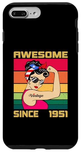 ���B���e�[�W 1951 �a�����v���[���g �����p 75�� 1951�N���܂� �X�}�z�P�[�X iPhone 7 Plus/8 Plus �p