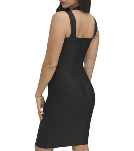 Image of Siena Women's Knit V-Neck Mini Bodycon Bandage Dress