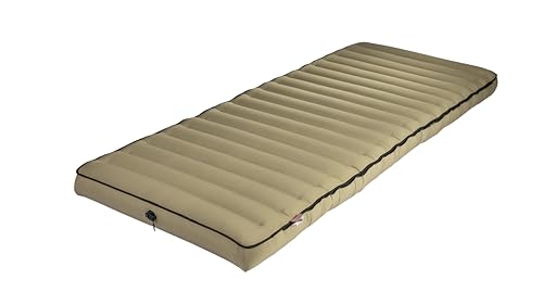 Human Comfort Luft Bett TC Chatou Luftmatratze Camping – Aufblasbare Isomatte 203x80x13 cm – Komfort Luftbett für Camping & Gästebett – 100% Baumwolle – Grün