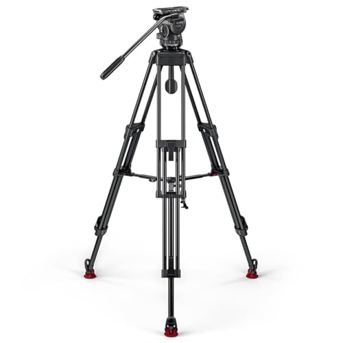 Sachtler FSB 6 MK II Fluid Head with ENG 75/2 D HD 3-Section Aluminum Tripod and Mid-Level Spreader - Thumbnail 3