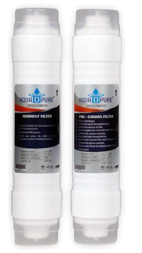 Image of Aquadpure Complete Ro Purifier Filter Service Kit of 80 GPD Membrane Water with All Accessories (Full Service KIt with 02 Inline)