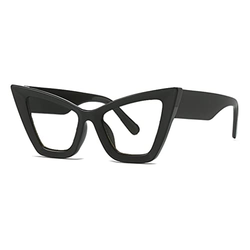 Image of Retro Cat Eye Blue Light Blocking Reading Glasses For Women Men Oversized Anti Anti Glare UV Eyewear (black, 4.50, multiplier x)
