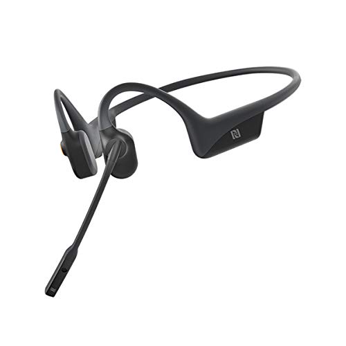 【国内正規2年保証付き】AfterShokz OpenComm Slate Grey【AFT-EP-000026】 骨伝導 イヤホン ワイヤレス Bluetooth アフターショックス マイク付き ヘッドセット ブルートゥース ヘッドホン 急速充電 防水 防塵 IP55 NFC