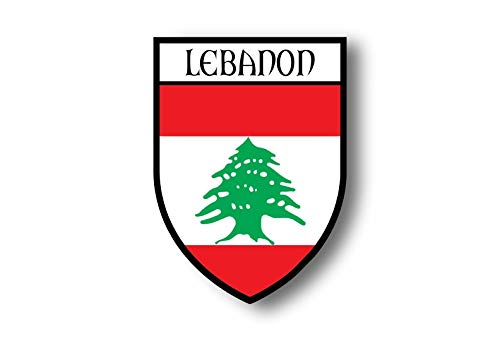 Akachafactory Autocollant Sticker Voiture Moto Blason Ville Drapeau Liban libanais