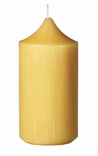 Stumpenkerzen 100% Bienenwachs 12 x 5,8 cm, 6 Stück