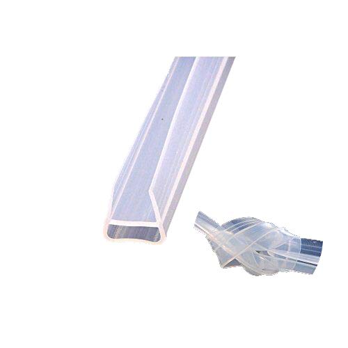 HUAHA Frameless Flexible Shower Door Seal Sweep for 3/8
