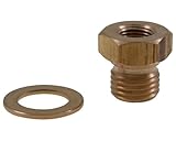 2EXTREME Gewinde Adapter M14x1,5 auf 1/8 27 - NPTF für Öldruck/Öltemperatur Geber – Universal Verbindungsstück inkl. Dichtring | Hohlschraube | Öltemperatur Sensor