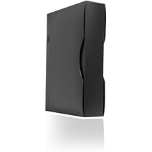 Arpan A4 Display Book Portfolio Folder, 150 Poly Pockets, 300 Sides, Deluxe Stiff Cover with Storage Case Black