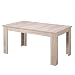 Produktbild Homestyle4u 2185, Esstisch ausziehbar Holz Tisch Esszimmertisch Holztisch Küchentisch Eiche Grau 160 x 90 cm