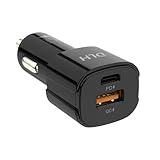 7411744 DLH - MOBILE ACCESSORIES Car Charger USB-C 20W Power Delivery (PD) and USB-A 18W QUIC