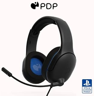 PDP AIRLITE PRO WIRED Headset BLACK With Noise Cancelling Microphone For SONY PLAYSTATION PS5 - PS4, Officially Licensed