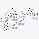 10X Würfelset Weiß 16mm – Spielwürfel aus Acryl, 6-seitig für Tischspiele & Zubehör