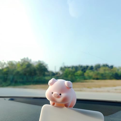 Image of Cute Furry Animal Rear View Mirror Accessories, Car Dashboard Decoration | Soft Texture, Car Interior Accessories, Ornament for Car Screen, Rearview Mirror or Computer Monitor