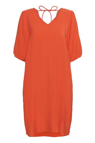 Robe col V KAFFE femme fluide et ample pour camoufler les rondeurs avec style