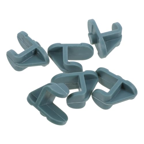 SEWACC 6 Piezas Soporte de Estante para Refrigerador Clips de Plástico para Congeladores y Vitrinas Comerciales Instalación Duraderos y Versátiles para Organización y Almacenamiento