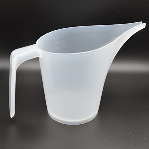 Vaso medidor de plástico transparente con boquilla larga 1000 ml miniatura 6