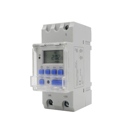 Interruptor de temporizador automatico MT15 de 220VAC 30A digital para cuadro 3