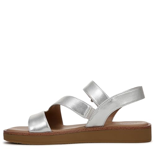 LifeStride Womens Waverly Sandal Silver Faux Leather 7 W by LifeStride - Image 9