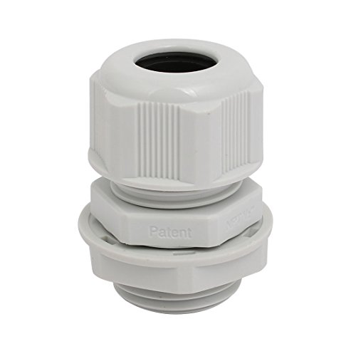 Aexit NPT1/2 6mm-12mm Transmission Dia Wire Locknut Cable Gland Connector Fastener Gray