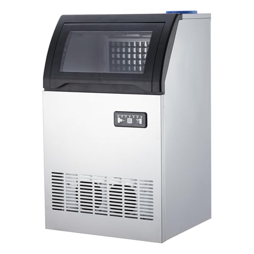 Máquina comercial para hielo bajo mesada acero inoxidable miniatura 1