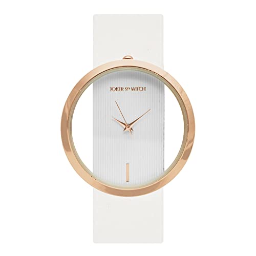 Image of Joker & Witch Faux Leather Minimal Transparent Dial Pu Analogue Watch For Women