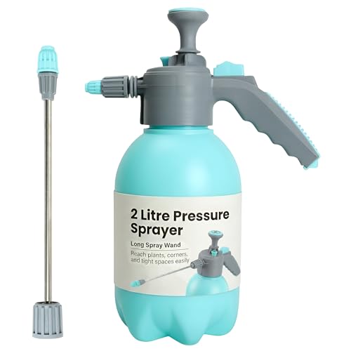 Image of My Garden Pressure Sprayer 2L - Pump Action Hand Garden Sprayer Bottle - Adjustable Nozzle & Safety Lock – Ideal for Fertilisers, Herbicides & Pesticides - Leak Resistant Plant Spray Bottle