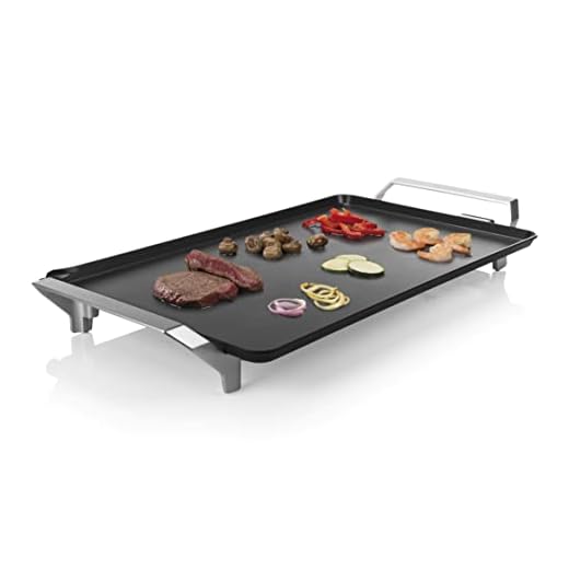 Princess Tischgrill Premium XXL, Extra große Teppanyaki Grillplatte mit 60 x 36 cm, mit 1,5 M Kabelzuleitung, Doppeltes Heizelement, 103120