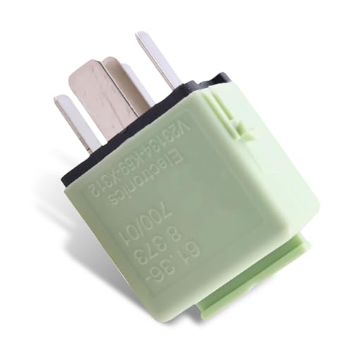 GRANDI 1 PC Air Suspension Pump Plug-in Relay, 5-pin Multi-use Fuel Pump Relay, Interior Plug Replace Part OEM# 61368373700, Compatible with BMW X7 X3 X6 X8 (Green)