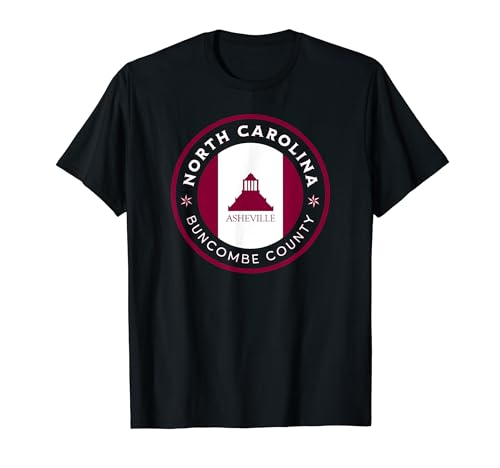 AVL Blue Ridge Parkway, bandera de Asheville, oeste de Carolina del Norte Camiseta