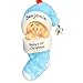Baby's 1st Christmas, Boy Christmas Ornament - FREE Personalization, Ornament Central Baby in Christmas Stocking Blue