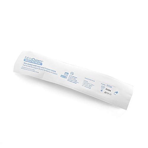 Medichoice Skin Marker, W/Ruler And Labels, Sterile, 1314077734 (Box Of 25) #TOP1