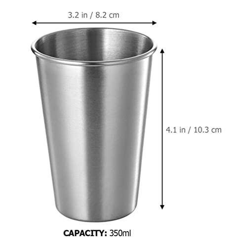 YARNOW Copos De Aço Inoxidável 5 Copos De Shot De Metal Copos De Aço Inoxidável 12 Onças