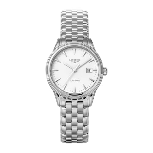 [LONGINES] ���j�Z�b�N�X �r���v Watch �����W�� FLAGSHIP �t���b�O�V�b�v L4.374.4.12.6 ������ 3�C���h�� �T�t�@�C�A�K���X �z���C�g������ �X�e�����X�X�`�[�� [���s�A���i]