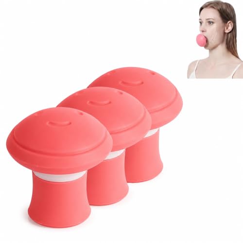 Kink Trainer kaaklijn trainer set van 3 – gezichts- en kaakspier trainingsapparaat tegen dubbele kin – siliconen face exerciser voor kaaklijn, gezicht en nek training – herbruikbare fitness
