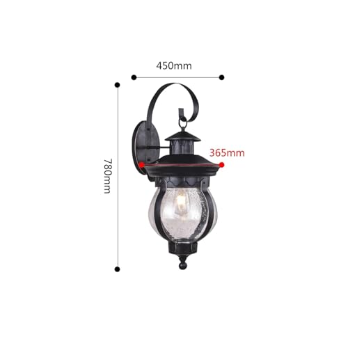 Poteau d'éclairage extérieur étanche à haute résistance avec support LED rétro - 5